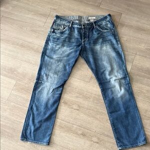 H&M Men's Denim Straight Jeans - Blue